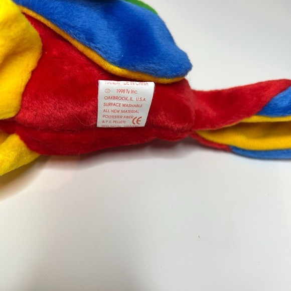 Rare w/ Errors Ty Beanie Baby Jabber Parrot Plush Toy Stuffed Animal Collectible - Picture 4 of 6
